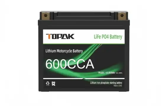 Motorcycle Starter Battery 600CCA Applications in Motorcycles and Scooters